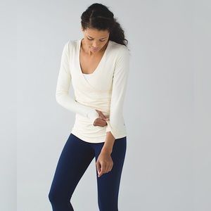 Lululemon sunset salutation long sleeve in angel wing